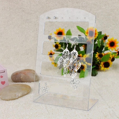 Plastikacrylschmuck-Ohrring-Präsentationsständer-Hochglanz-Acrylschmuck-Stand