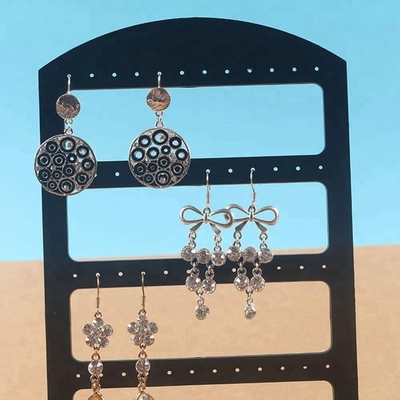 Plastikacrylschmuck-Ohrring-Präsentationsständer-Hochglanz-Acrylschmuck-Stand