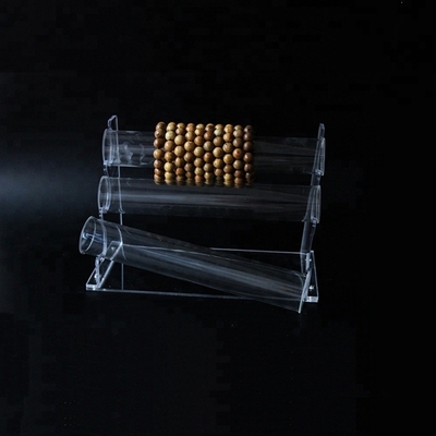 Klarer Acryl- Schmuck-hängende Halsketten-Anzeige mit Acryl-Rod