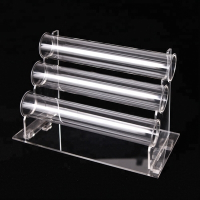 Klarer Acryl- Schmuck-hängende Halsketten-Anzeige mit Acryl-Rod
