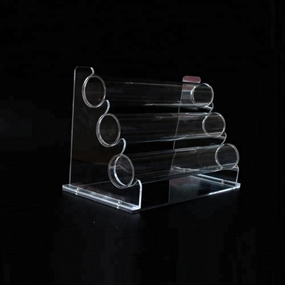 Klarer Acryl- Schmuck-hängende Halsketten-Anzeige mit Acryl-Rod