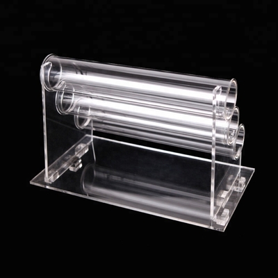 Klarer Acryl- Schmuck-hängende Halsketten-Anzeige mit Acryl-Rod