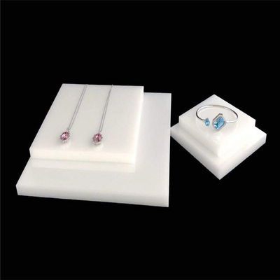 Moderne Mode-Tischplattenacrylschmuck-Anzeigen-Halsketten-Stand-Blöcke