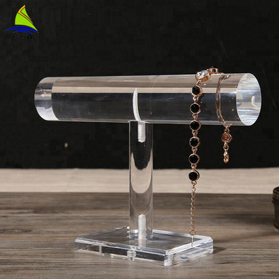 T-Stangen-Acrylschmuck-Organisator-haarscharfe Acrylschmuck-Armband-Ausstellungsstände