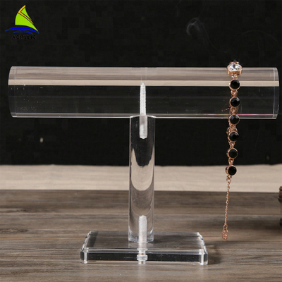 T-Stangen-Acrylschmuck-Organisator-haarscharfe Acrylschmuck-Armband-Ausstellungsstände