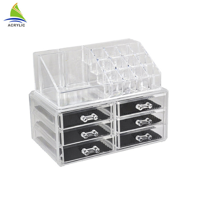 Bereiftes Acrylschmuck-Anzeigen-kundenspezifisches klares transparentes Acrylschmuckkästchen