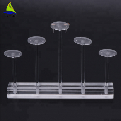 Tischplattenkundenspezifischer weißer Acrylohrring-Anzeigen-acrylsauerbaum
