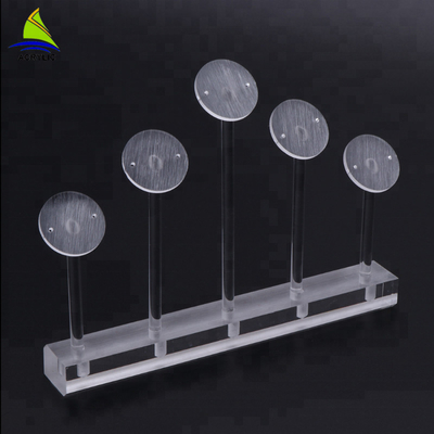 Tischplattenkundenspezifischer weißer Acrylohrring-Anzeigen-acrylsauerbaum