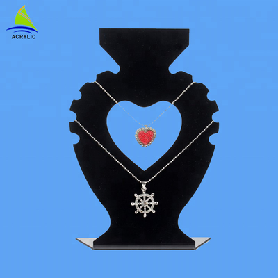 2018 on-line-Herz-förmige Acrylhalsketten-Schmuck-Kleinanzeigen