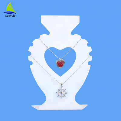 2018 on-line-Herz-förmige Acrylhalsketten-Schmuck-Kleinanzeigen