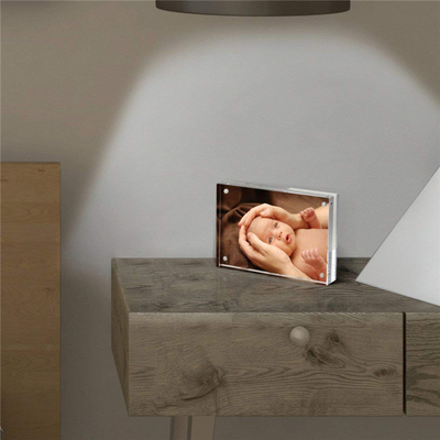 Countertop-Acrylbilderrahmen-Stand, der magnetische ISO-Bescheinigung heiratet