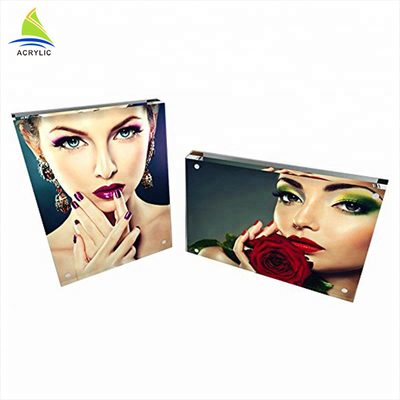 Magnetische kundenspezifische Acrylrahmen-transparenter klarer Acrylblock-Rahmen für Fotos