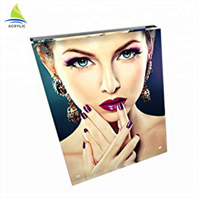 Magnetische kundenspezifische Acrylrahmen-transparenter klarer Acrylblock-Rahmen für Fotos