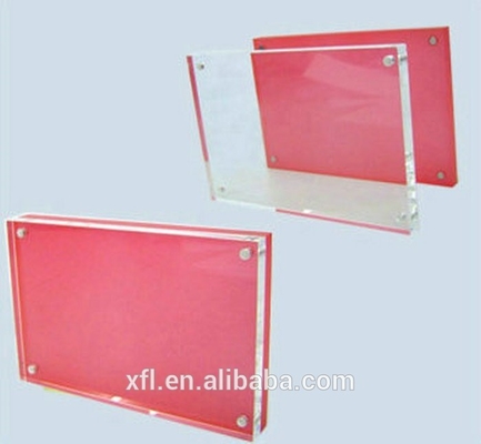 Klare transparente klare Acryl-Rahmen-Acrylfoto-Block-Laser-Stanzen