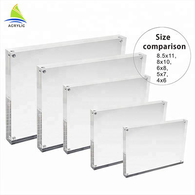 FOTO-Rahmen-Wand-Berg-Flachheits-Quadrat-Form des Mode-Magnet-freien Raumes Acryl