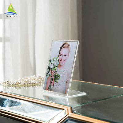 Quadratisches Acrylfoto gestaltet Doppeltes mit magnetischer Beistand-Acrylfoto-Rahmen