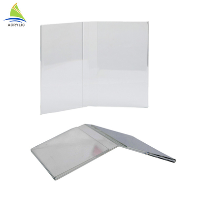 Frameless Acryl Büro-stehen das Acrylfoto-Rahmen-Quadrat oben Rahmen