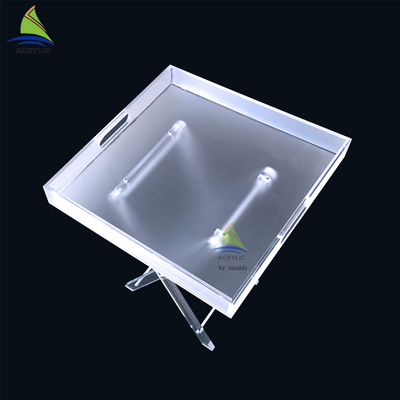 Unschädliche kundenspezifische Acrylmöbel scheuern Plexiglas-Seitencouchtisch