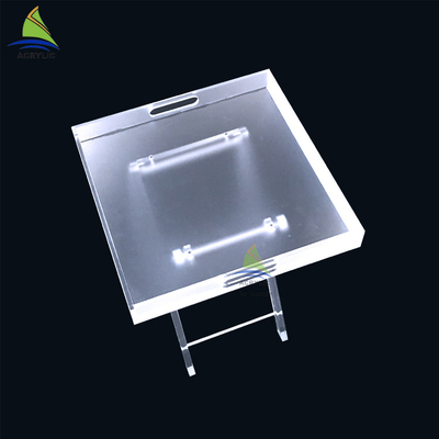 Unschädliche kundenspezifische Acrylmöbel scheuern Plexiglas-Seitencouchtisch