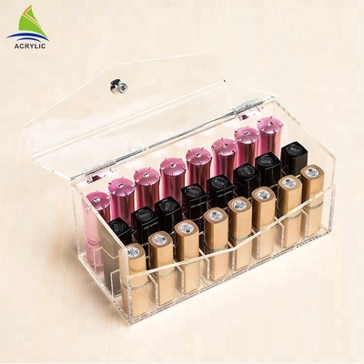 Transparentes Acrylmake-uplippenstift-Einkommen bilden Organisator