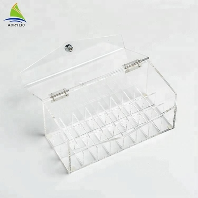 Transparentes Acrylmake-uplippenstift-Einkommen bilden Organisator