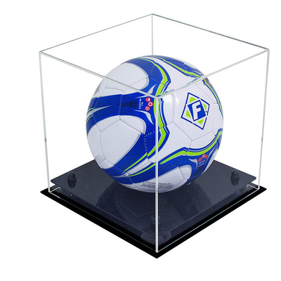 Geschäfts-Acrylschaukarton-Acrylrollbehälter für Volleyball Soem-Service