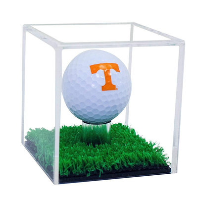 Moderne quadratische kleine Acrylgolfball-Schaukarton-hohe Härte-Flachheit
