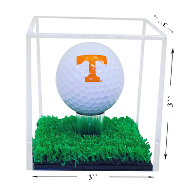 Moderne quadratische kleine Acrylgolfball-Schaukarton-hohe Härte-Flachheit