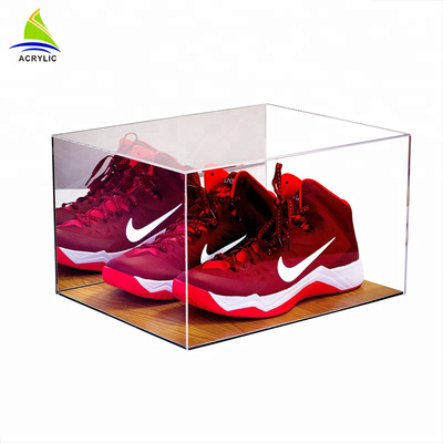 Transparentes Acrylplexiglas-Acrylschuhkarton des darstellungs-Kasten-freien Raumes mit Deckel