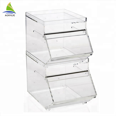 Eleganter kleiner süßer Anzeigen-Plexiglas-süßer acrylsauerkasten-glatte Oberfläche