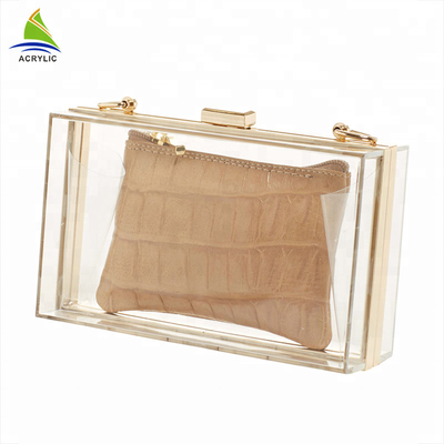 Professionelle modische klare kundenspezifische Acrylhandtasche 18×4.5×11 cm CER Bescheinigung