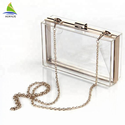 Professionelle modische klare kundenspezifische Acrylhandtasche 18×4.5×11 cm CER Bescheinigung