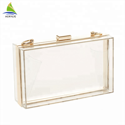 Professionelle modische klare kundenspezifische Acrylhandtasche 18×4.5×11 cm CER Bescheinigung