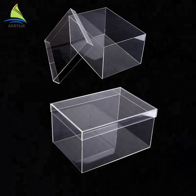 Organisches Glas-kundenspezifische klare Acrylschuhkartons