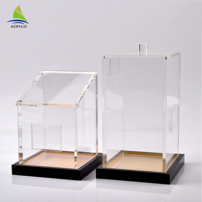 Countertop-kleines Acrylanzeigen-Magazin-glattes Oberflächensiebdruck-Drucken
