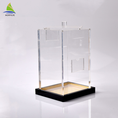Countertop-kleines Acrylanzeigen-Magazin-glattes Oberflächensiebdruck-Drucken