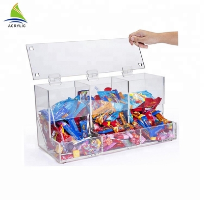 Transparente Acrylsüßigkeits-Behälter-Haus-Form-Miniacrylsüßigkeits-Behälter