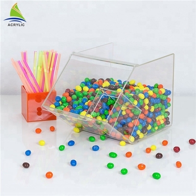 Transparente Acrylsüßigkeits-Behälter-Haus-Form-Miniacrylsüßigkeits-Behälter