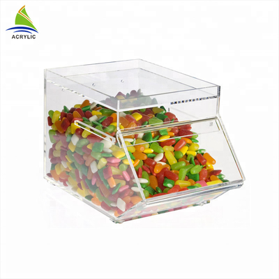 Transparente Acrylsüßigkeits-Behälter-Haus-Form-Miniacrylsüßigkeits-Behälter