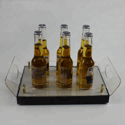 Geführte Stangen-Acrylregale führten Alkohol-Regal-Ausstellungsstand-Behälter für Lagerung
