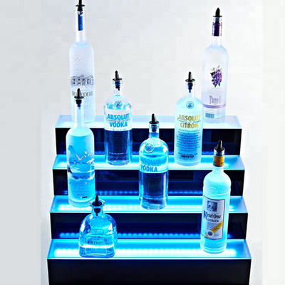 Geführte Stangen-Acrylregale führten Alkohol-Regal-Ausstellungsstand-Behälter für Lagerung