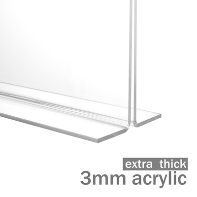 Tischplatten-Acryltabellen-Zelt-Acryltabellen-Menü-Halter-Stand-Kristallpolnisch
