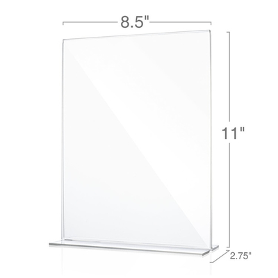 Tischplatten-Acryltabellen-Zelt-Acryltabellen-Menü-Halter-Stand-Kristallpolnisch