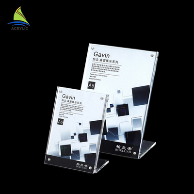 Gewohnheits-oberste klare angebrachte Bürotisch-Acrylzeichen-Brett-Quadrat-Gegenform
