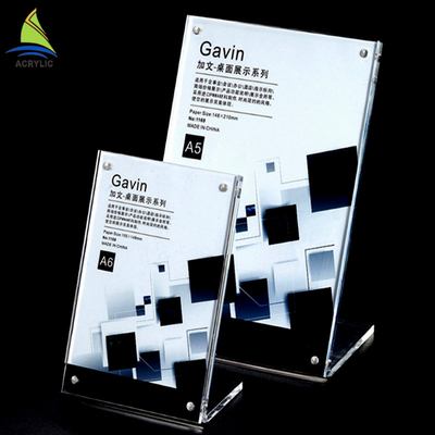 Gewohnheits-oberste klare angebrachte Bürotisch-Acrylzeichen-Brett-Quadrat-Gegenform