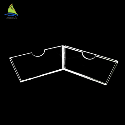Qualitäts-Garantie-Schreibtisch-Zeichen-Halter-Karten-Anzeigen-Acrylaufkleber-Stand auf Tabelle