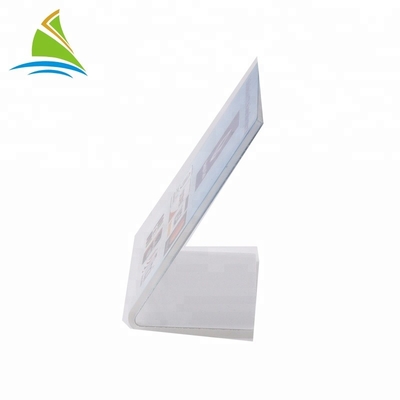 Transparenz-Art L Form-Simplex-Tabellen-Stand-Acrylmenü-Halter-Flachheit