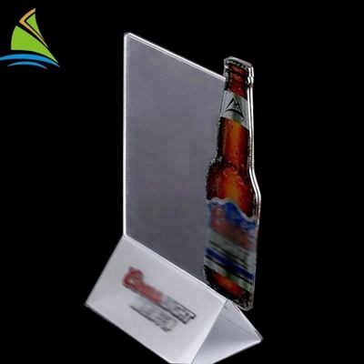 Entwurfs-Bier-Karten-Standacryl Halter Berufsacrylzeichen-Anzeigen-Holde kühler