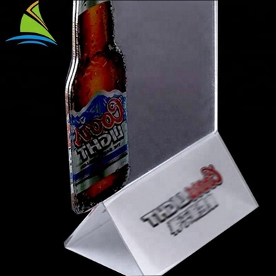Entwurfs-Bier-Karten-Standacryl Halter Berufsacrylzeichen-Anzeigen-Holde kühler