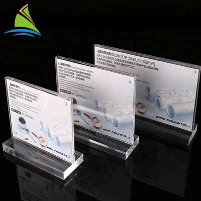 KARTENeinsatz-Zeichen Stand des besten Qualitäts-kundenspezifischen Logo-Zeichens Gegenspitzenacryl